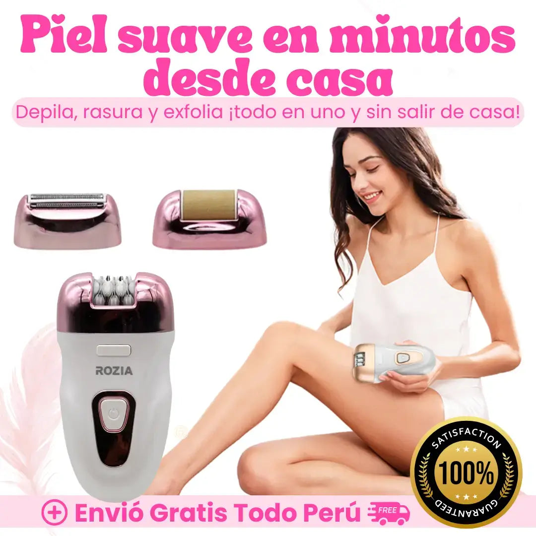 Depiladora Eléctrica Rozia 3 en 1| Tu spa en casa